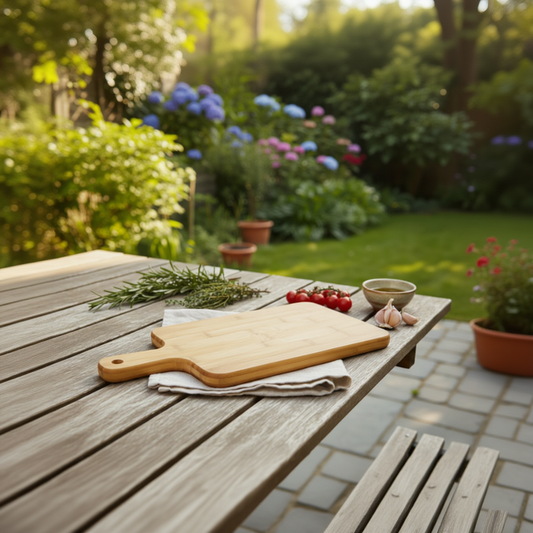 Bamboo Cutting Board with Handle