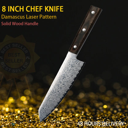 Chef Knife Wood Handle
