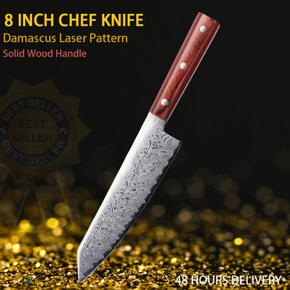 Chef Knife Wood Handle