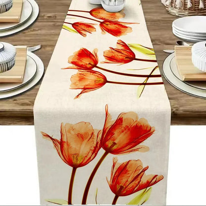 Tulip Linen Table Runner