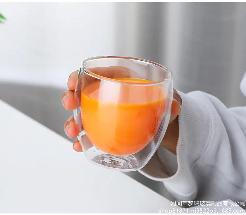 Double Wall Glass Cup 450 - 650 ml