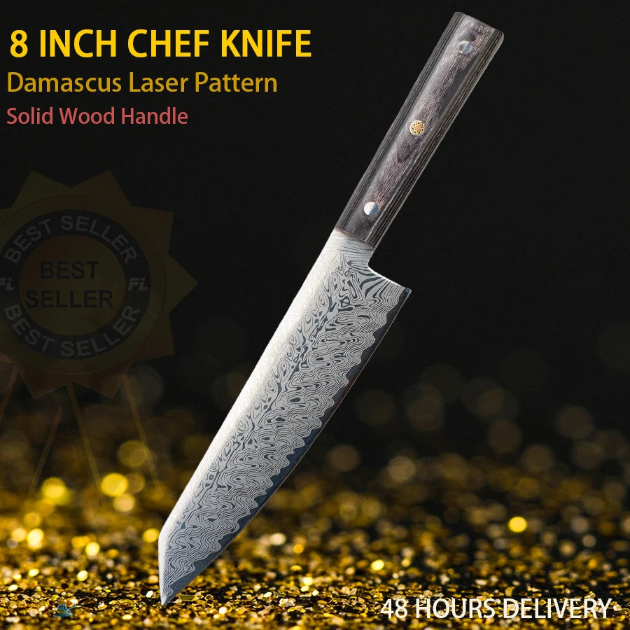 Chef Knife Wood Handle